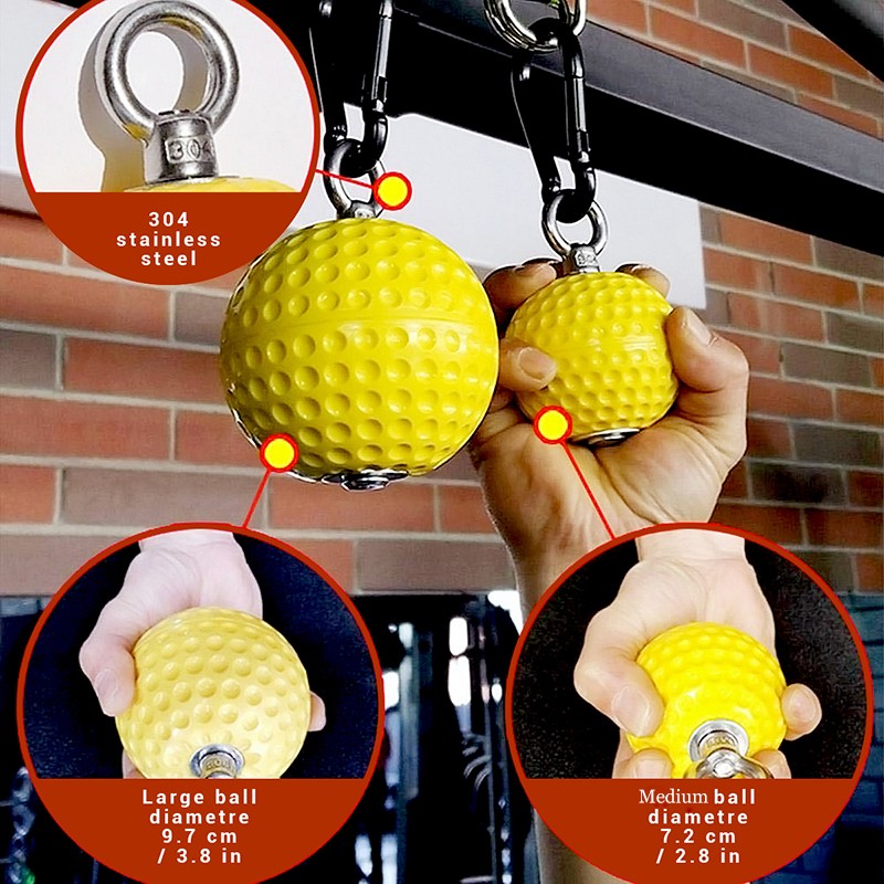 Climbing Pull Up Ball Hold Grips Non Slip Hand Grips