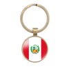 vmcoatdu Peru National Flag Restore Ancient Key Chain Keyring Gift