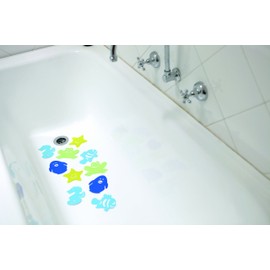 Dreambaby G129 Watch-Your-Step Non-Slip Mat Non-Slip Shower and Tub Insert Pads Child Safety (Pack of 10)