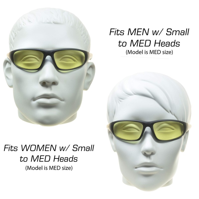 proSPORT Yellow Safety Glasses z87 for Men and Women for