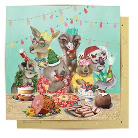 La La Land Greeting Card Festive Feast