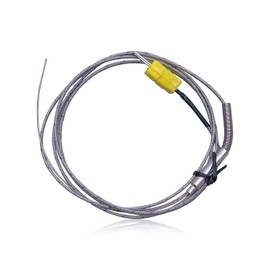 1mm/150mm K-Type Thermocouple Sensor Widely Compatible with Ovens, Barbecue Ovens, Experimental Ovens and Other Equipment, Flexible Thermocouple Sensor with Stainless Steel Probe -40~2012°F
