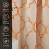Elegant Comfort Moroccan Trellis Print, Jaquard Look Curtain Panels with