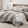 Bedsure Queen Comforter Set - Taupe Soft Bedding for All