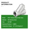 TAISHER 1PCS 304 Stainless Steel 3/4" BSP Female WYE Y