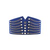 sourcing map Lady Rivet Chains Decor Button Fastener Waist Belt