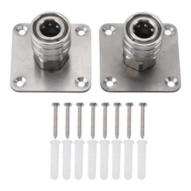 2Pcs Pressure Washer Foam Cannon Holder 1/4inch Quick Connect Stainless Steel Pressure Washer Nozzle Tip Wall Mount Holder