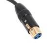 XLR Female to 6.35mm Mono Male Cable Gold Plated Connector