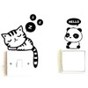 [Pippitto] Wall Sticker Cat Panda Easy Sticker DIY Set of