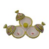 Handmade Salt & Pepper Pinch Triple Tagine Set Spice Holder