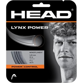 Head Lynx Power - Juego de Raqueta de Tenis de 40 pies, Cuerda de monofilamento de Calibre 16