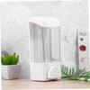 Alipis 300ml Wall-Mounted Soap Holder Refillable for Soap Shampoo Bodywash