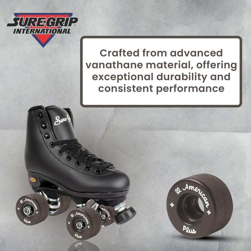 Sure-Grip All American Plus Indoor Black Wheels - Made of