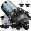 [Upgraded Version] 12V DC Fresh Water Pump, 6.5GPM 70PSI Five