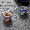 2Pcs Floor Drain Anti-backflow Plug, Shower Floor Drain Backflow Preventer