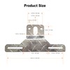 FBJTDQ Trailer License Plate Bracket Frames - 2 Packs Aluminum