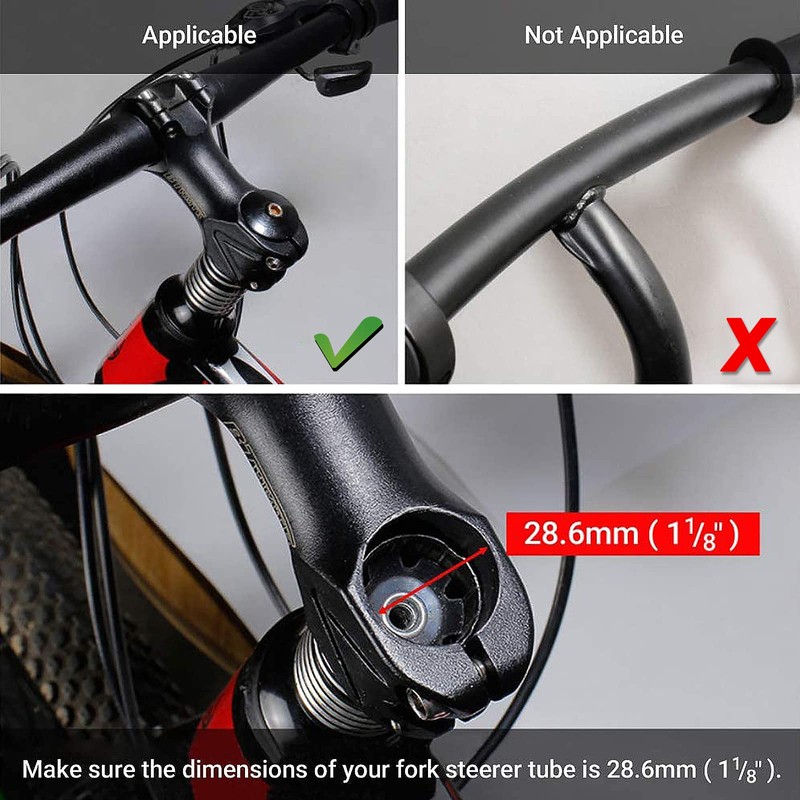 Ruikdly Handlebar Riser Bicycle Stem Height Adapter Handlebar Riser Made