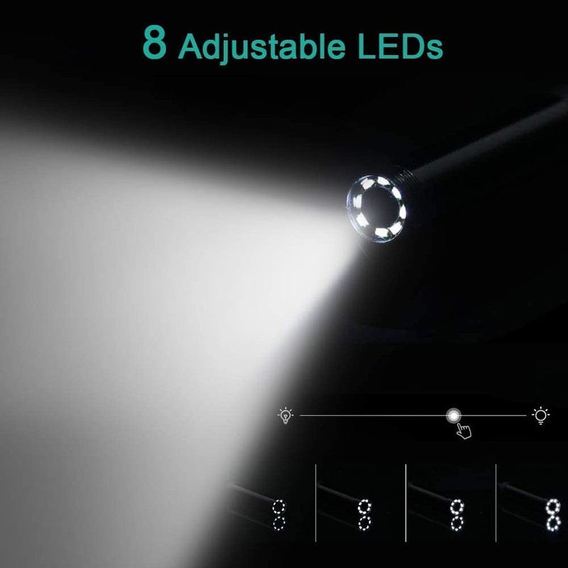 Endoscope Inspection Camera USB Endoscope 1200P HD Borescope Camera 3