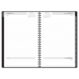 2025-2026 Office Depot® Brand 14-Month Daily Academic Planner, 5" x 8", 30% Recycled, Black, July 2025 To August 2026