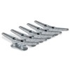 ZUJARA 4 inch Dock Cleats, 5-Pack Galvanized Iron Boat Cleat