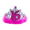 Sweet 16. Tiara mit rosa Federn