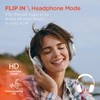 Collapsible Wireless Headphones + HD Stereo Speakers Flip The Ear