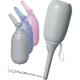 High Pressure Portable Bidet for Travel,Foldable Flip-Top Peri Bottle with Hook Ring,Handheld Bidet Sprayer for Personal Hygiene,BPA-Free,400ML Personal Toilet for Women Men Baby Cleaning(Gray)