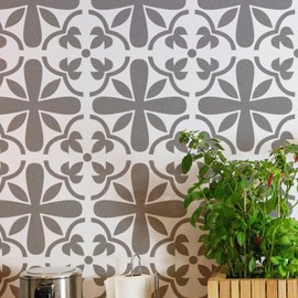 Catarina- Wall & Floor Stencil- Extra Large Tile Stencil