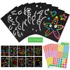 MELLIEX 10 Sheets Dotty Sticker Art, Dotty Art Picture Decoration