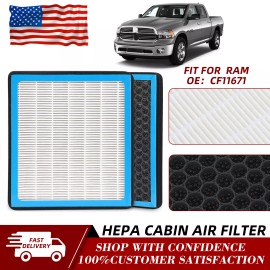 VEHITO CF11671 HEPA Cabin Air Filter for RAM 1500 2016-2022 JEEP WAGONEER 2022