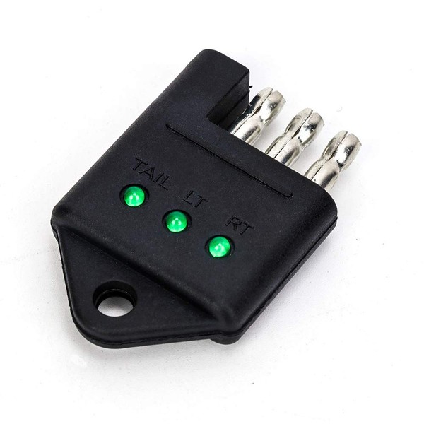TIROL 4 Pin Trailer Tester Connector Trailer Wiring Tester 4-Pin Straight Trailer Light Wire Circuit Tester Car Accessories