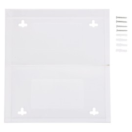 American Hospital Supply Glove Dispenser Wall Mount Double | Clear Acrylic Mountable Glove Box Holder with Individual Compartments | Gloves Sold Separately | Double Layer Medical Glove Dispenser