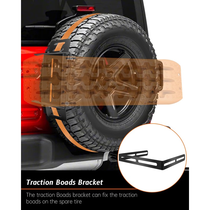 Krysolad 2 Pcs Universal Quick Release Spare Tire Mount, with