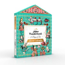Charbrew 25 Days of Tea Alice in Wonderland Tea Advent Calendar Tea Gift Set - 25 Assorted Teabags