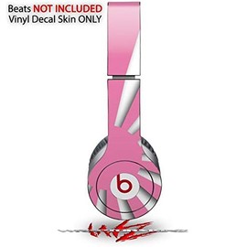 Skin Decal Wrap Works with Original Beats Solo HD Headphones Rising Sun Japanese Flag Pink Skin Only (Headphones NOT Included)