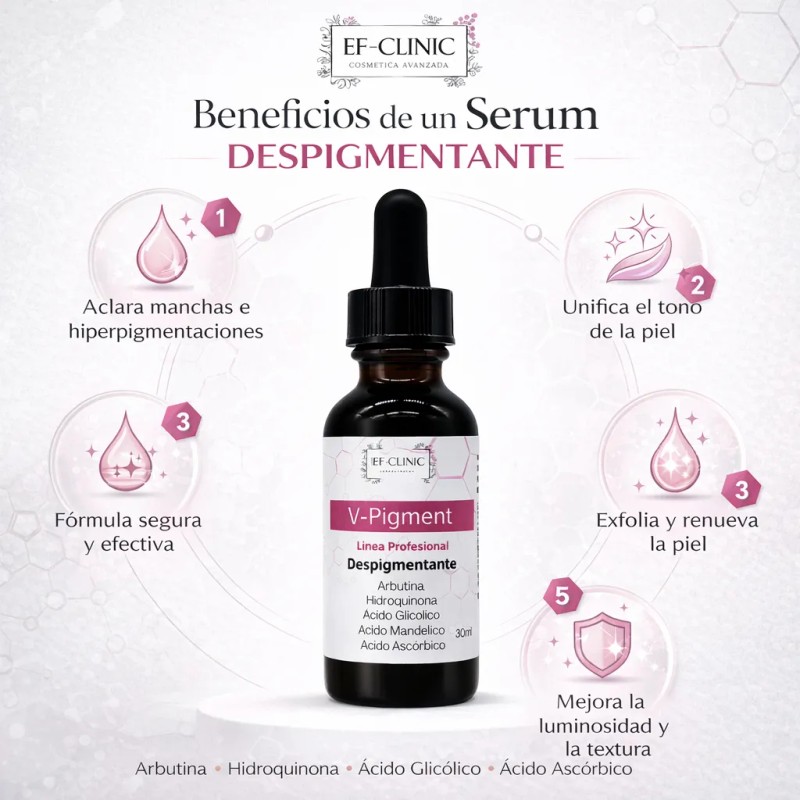 V-pigment Serum 30ml Despigmentante Manchas Arbutina Vit C Todo Tipo