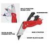HAUTMEC Folding Utility Knife with Screwdriver, Heavy-Duty Aluminum Box Cutter