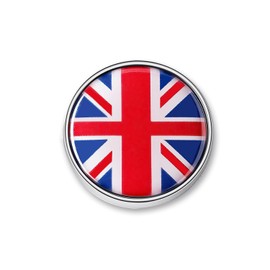 British Flag Metal Car Sticker Small UK Flag Round Car Auto British Flag Decals for Trucks Motorcycle Car Union Jack Flag Emblem Decal Badge for Mini International Flags Country Flags 1.1" (British)