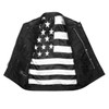 Mens Old Glory Leather Motorcycle Vest SOA Biker Club Vest