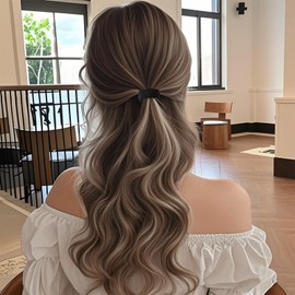 Flomiara Haargummis, Pferdeschwanz-Haargummis, keine Beschädigung, für Damen, Mädchen, Kinder, Pferdeschwanz-Halter, weiche, dicke, nahtlose Baumwolle und dickes, dünnes, lockiges, elastisches