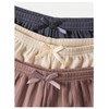 SHENHE Women's 3 Pack Soft Pajama Shorts Elastic Waist Solid