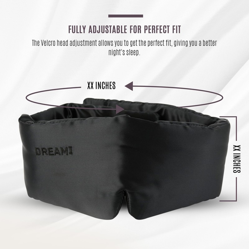 DREAMI - Sleep Mask for Men, Navy Blue - Padded