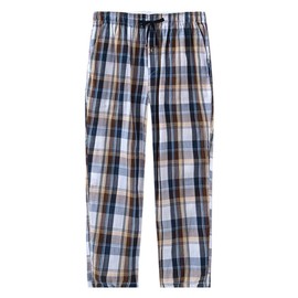 MoFiz Men's Pajama Bottom Pants Cotton Plaid Slpeapwear Loungewear Pants House Wear 3-PACK Size L