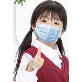 Unbranded [20 PACK] Kids Face Mask Toddler Child Boys Girl Masks Disposal Blue