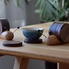 Wood Mug Coaster Heat Insulation Cute Snail Shape 5pcs Wooden