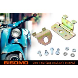 Galvanised Bench Hinge for Simson KR51 KR51/1 KR51/2 Schwalbe Bench Attachment Narrow Type Including Angle and Mounting Parts