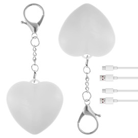 LYIYEYAN 2Pcs Purse Glow Heart Light, LED Automatic Sensor Purse Lamp, Mini Touch Activated Handbag Lamp, Portable Handbag Night Light for Women Girls (Heart)