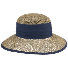 Seeberger Talea Beach Seagrass Straw Hat Summer Hat (One Size - Blue), blue