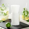 Basic Nature 8.3 Inch Compostable Straws, 100 Disposable Straws -