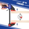 WORKPRO Bar Clamps for Woodworking, 6-Pack One-Handed Clamp/Spreader, 6-Inch (4)